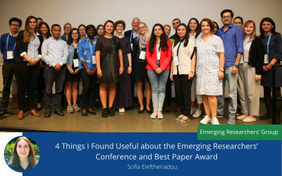 4 Things I Found Useful about the Emerging Researchers’ Conference and Best Paper Award