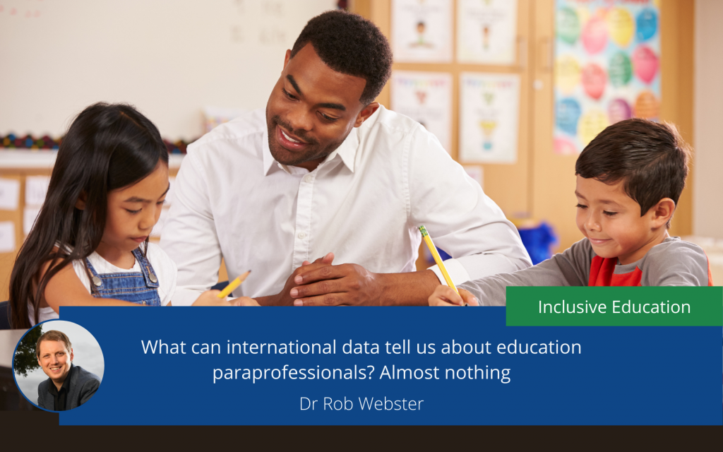 What can international data tell us about education paraprofessionals? Almost nothing